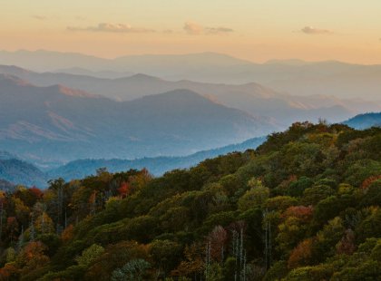 Our travels along the Appalachain Trail offer iconic views of Great Smoky Mountains National Park.