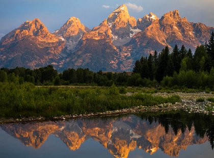 Spend a day exploring magnificent Grand Teton National Park and enjoy views of one of America’s most photogenic mountain ranges.