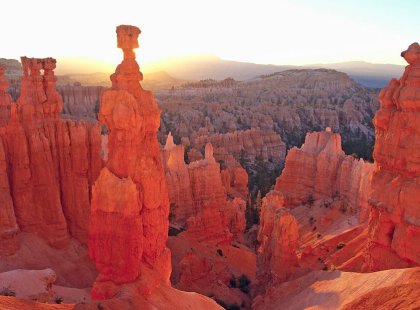 Thor's Hammer and the hoodoos of Bryce Canyon National Park.