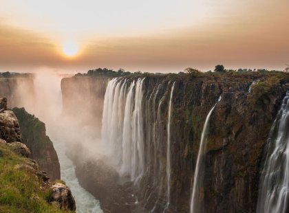 Zambia Victoria falls sunset