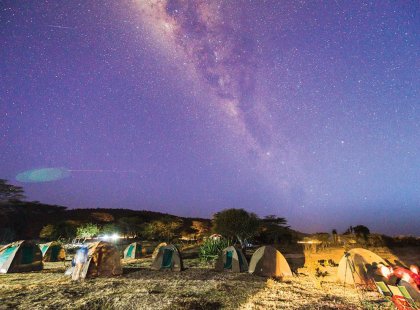 Camping on tour in Kenya
