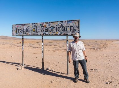 The Tropic of Capricorn in Namibia