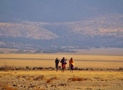 tanzania serengeti masai outside ngorongoro crater