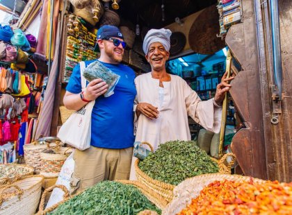 Enjoy the colourful markets of Aswan in Egypt