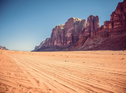 The awe-inspiring landscape of Wadi Rum, Jordan