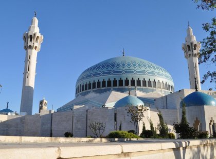 Check out some of Amman's beautiful architecture and places of worship in Jordan