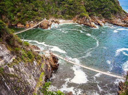 The pristine coastline in Garden Route, Tsitsikamma National Park, South Africa