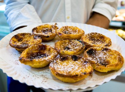 Traditional custard tarts, Portugal
