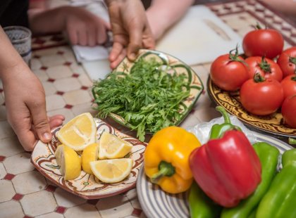 Fresh ingredients are a must in Morocco