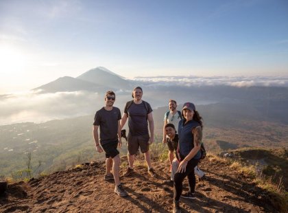 Complete a dawn hike to see the sunrise over Mt Rinjani
