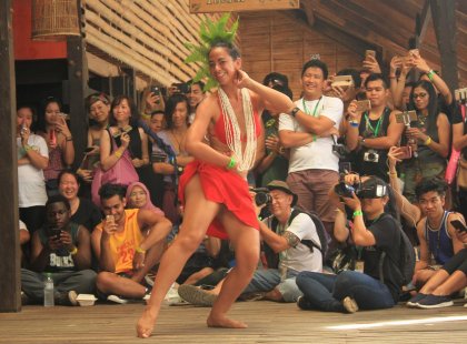 Traditional dancer at Sarawak Rainforest World Music Festival, Borneo