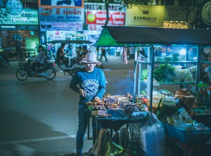 Cambodia_Siem Reap_street night Ryan Bolton