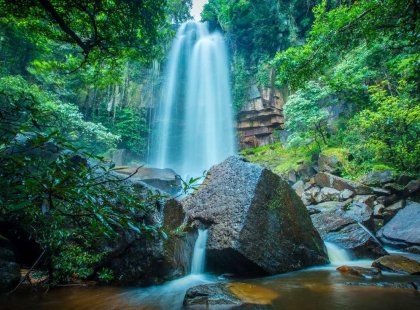 Cambodia homestay waterfall