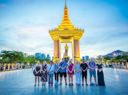 Exploring the Cambodia's Royal Palace on Cambodia Real Food Adventure
