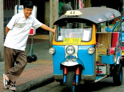thailand tuk tuk driver indochina transport local taxi indochina