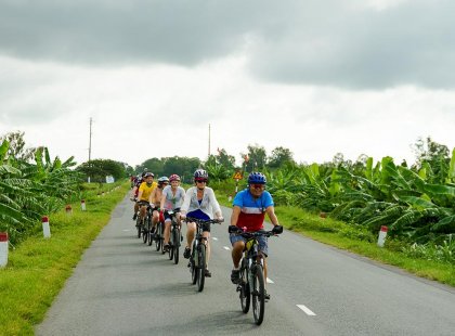 Cycle through the lush scenery of Vietnam