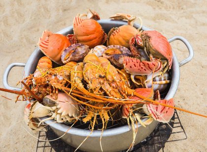 Fresh seafood available in Nha Trang, Vietnam