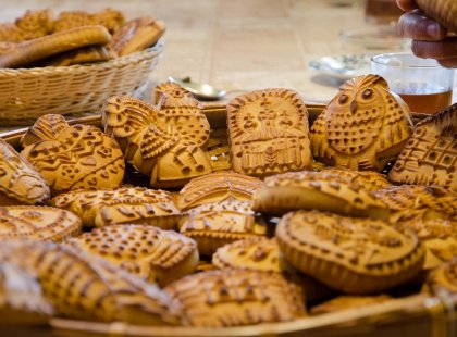Russia, Kungur, Local family, Gingerbread closeup