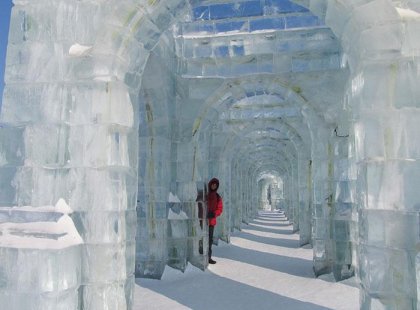 Explore the Harbin Ice Festival castle