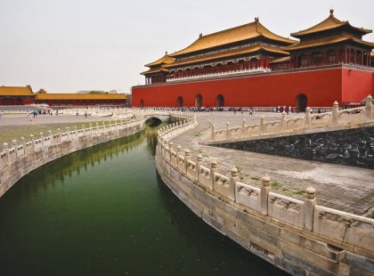 china beijing forbidden city temple gold ancient