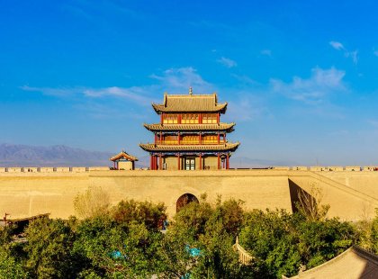 Rouyan Tower of the Jiayugan Fortress Great Wall, China