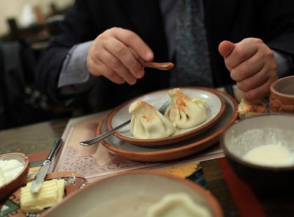 traditional Georgian dumplings