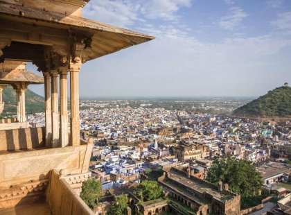 india rajasthan bundi city rooftops