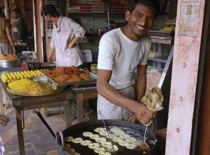 India street vendor food