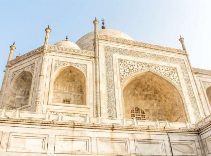 india agra taj mahal close-up