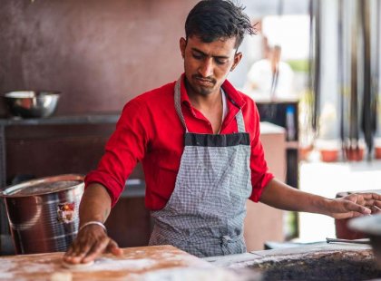 India Jaipur Local Cooking