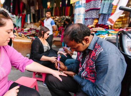 Why not get an authentic henna tattoo in Delhi, India