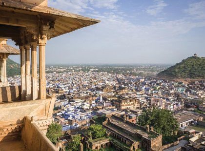 india rajasthan bundi city rooftops