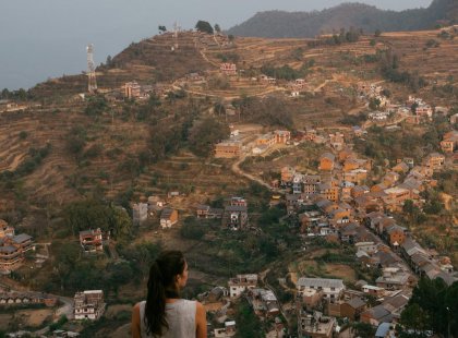 nepal bandipur traveller town view