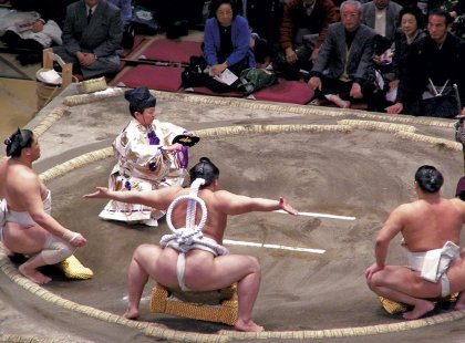 Sumo wrestling in Tokyo, Japan