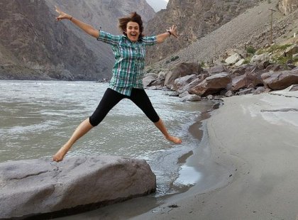 Tajikistan jumping
