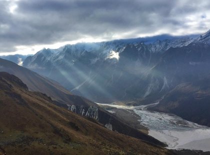 The beautiful Himalayas in Nepal