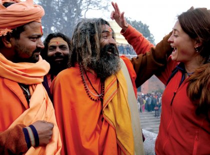 Nepal, Kathmandu, friends