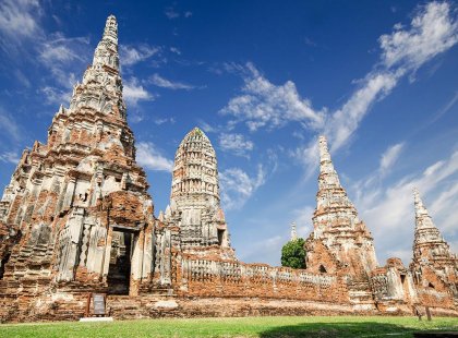 Explore the ruins of Ayutthaya in Thailand