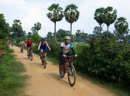 Say hello to the locals as you cycle through beautiful Vietnam