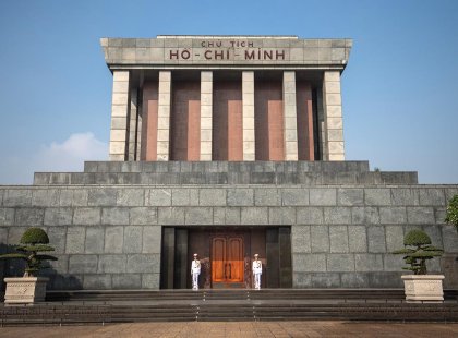 Ho Chi Minh City Mausoleum in Hanoi, Vietnam as seen on an Intrepid Travel tour.