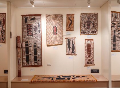 Yirrkala Art Gallery in Arnhem Land in the Northern Territory of Australia