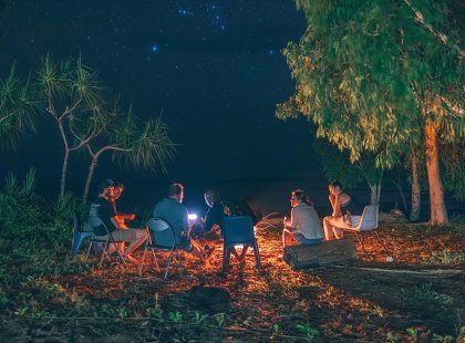 Sit around the campfire and listen to the stories of the Yolngu people in Arnhem Land, Australia