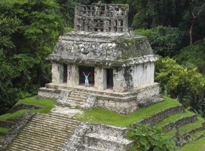 mexico palenque ancient ruins stone structures