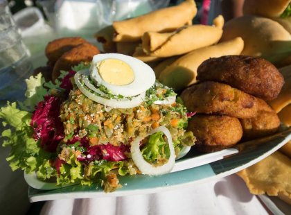 Intrepid Travel GUATEMALA ANTIGUA FOOD AT LOCAL STREET MARKET