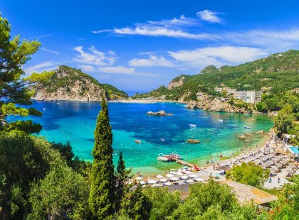 The island of Corfu in Greece
