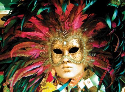 italy venice mask feathers festival costume