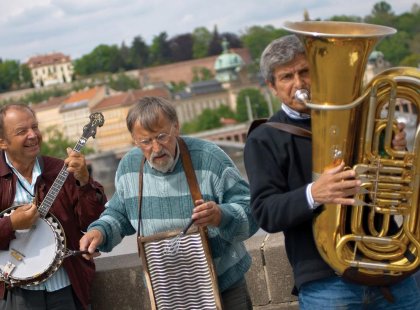 Intrepid Travel czech republic prague local buskers music