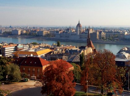 Budapest over the danube