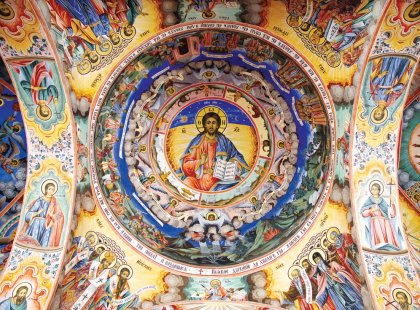 Rila monastry ceiling fresco