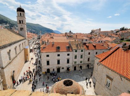 Old town square in Croatia